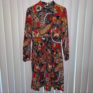 Soft Floral Long Sleeve Dress